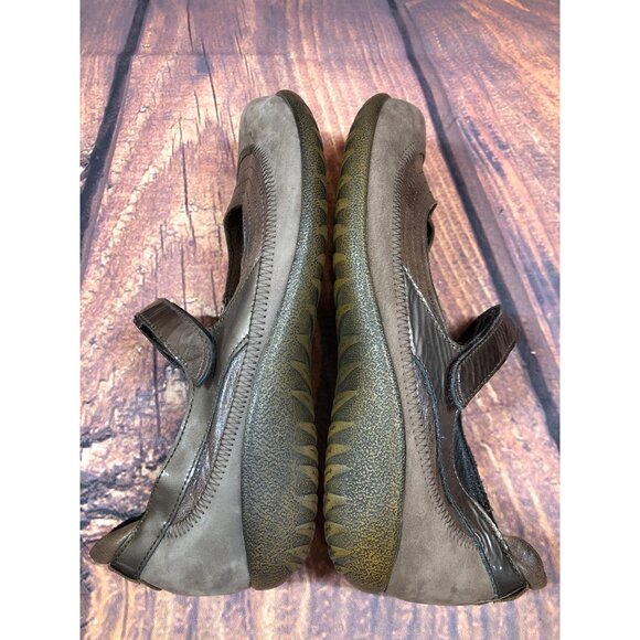 NAOT Kirei Brown Suede Leather Mary Jane Shoes Womens 39 / 8 (2e14) - Picture 5 of 10